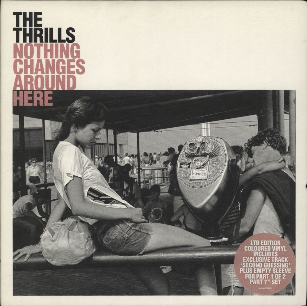 The Thrills Nothing Changes Around Here - Pink vinyl UK 7" vinyl single (7 inch record / 45) VS1947