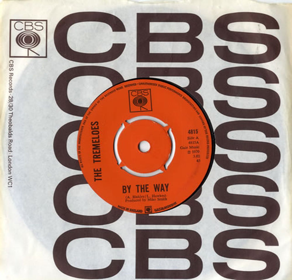 The Tremeloes By The Way UK 7" vinyl single (7 inch record / 45) 4815