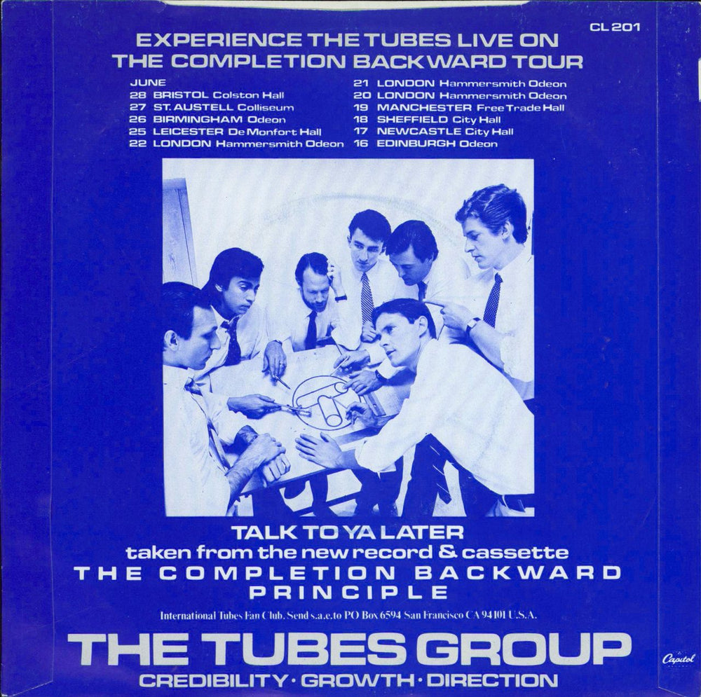 The Tubes Talk To Ya Later UK Promo 7" vinyl single (7 inch record / 45)