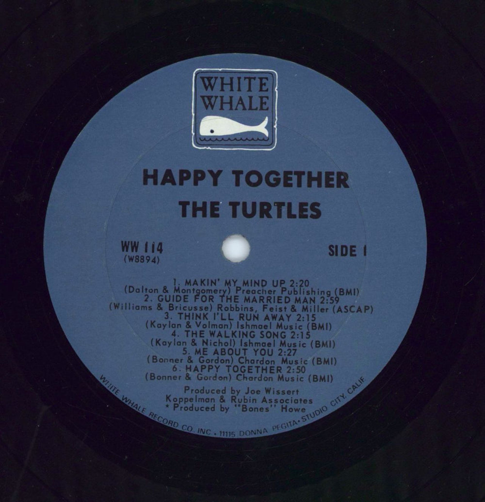 The Turtles Happy Together US vinyl LP album (LP record) WWS-7114