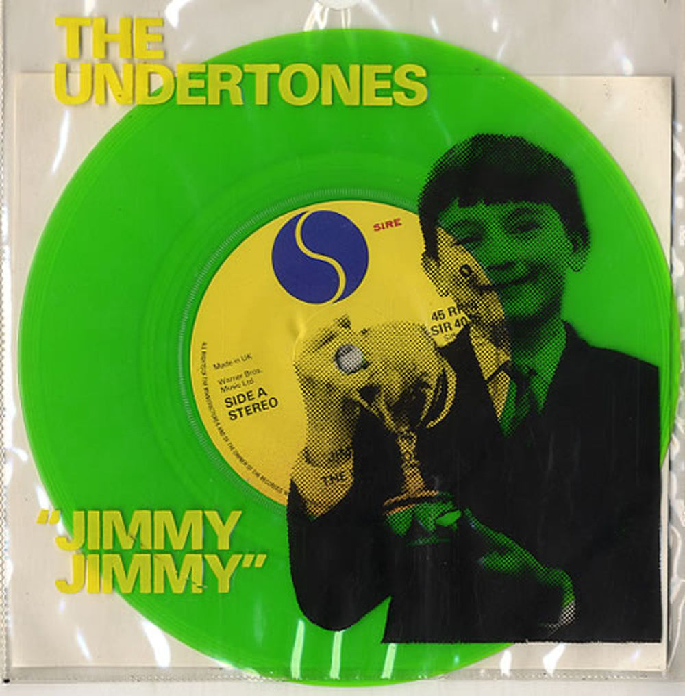 The Undertones Jimmy Jimmy - Green + Insert UK 7" vinyl single (7 inch record / 45) SIR4015