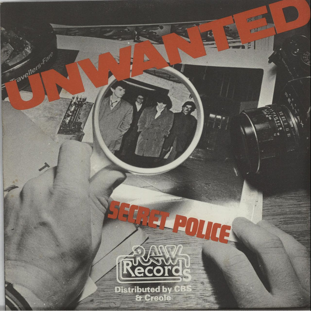 The Unwanted Secret Police UK 7" vinyl single (7 inch record / 45) RAW15