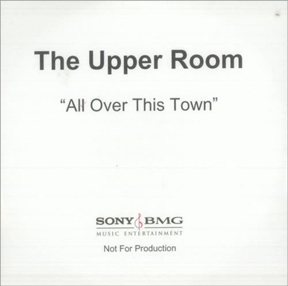 The Upper Room All Over This Town UK Promo CD-R acetate CD-R ACETATE