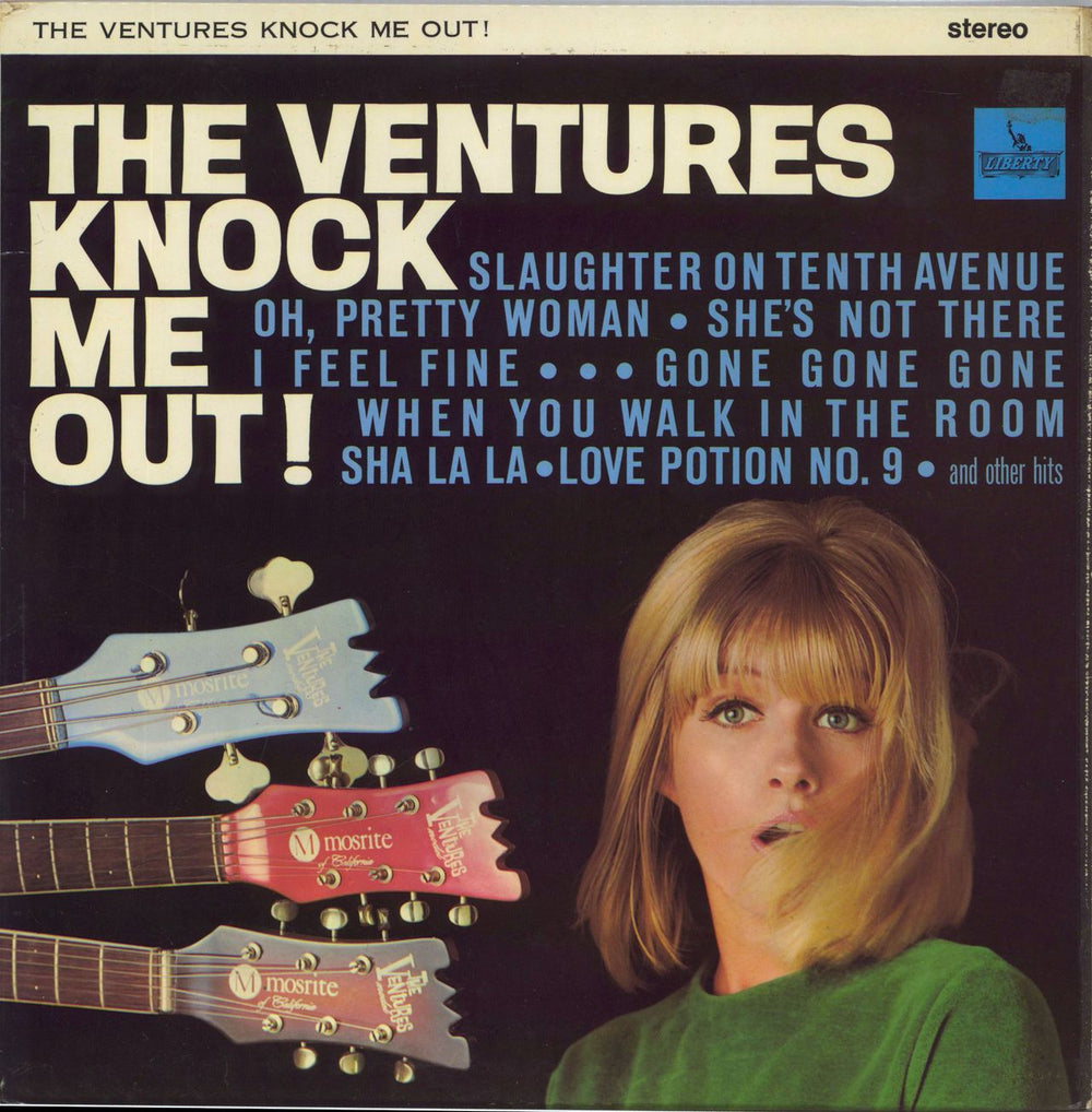 The Ventures Knock Me Out! UK vinyl LP album (LP record) SLBY1252