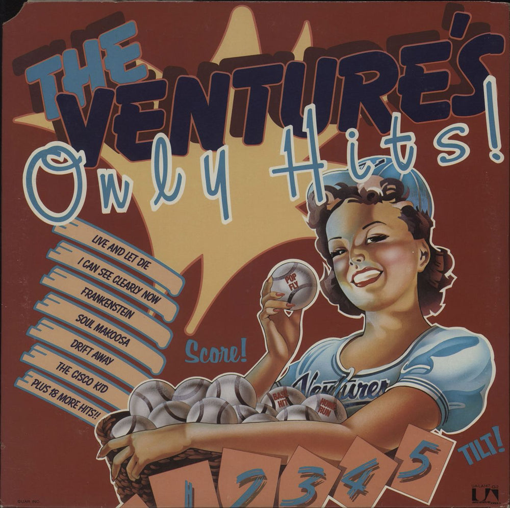 The Ventures Only Hits! US 2-LP vinyl record set (Double LP Album) UA-LA147-G2