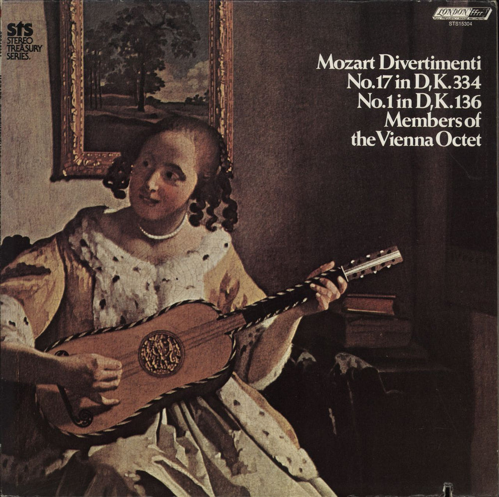 The Vienna Octet Mozart Divertimenti No.17 in D, K.334 & No.1 in D, K.136 US vinyl LP album (LP record) STS15304