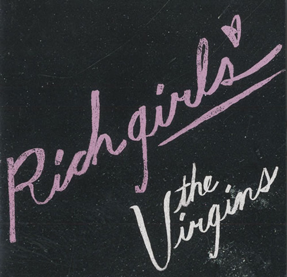 The Virgins Rich Girls UK Promo CD single (CD5 / 5") PRO16648