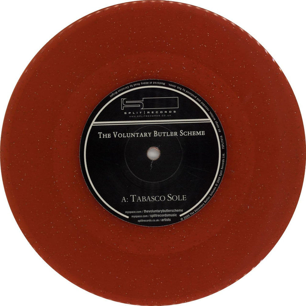 The Voluntary Butler Scheme Tabasco Sole - Red Vinyl UK 7" vinyl single (7 inch record / 45) XZM07TA654357