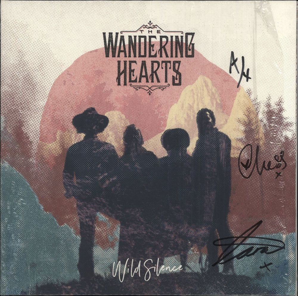 The Wandering Hearts Wild Silence - Autographed Sleeve UK vinyl LP album (LP record) 5788393