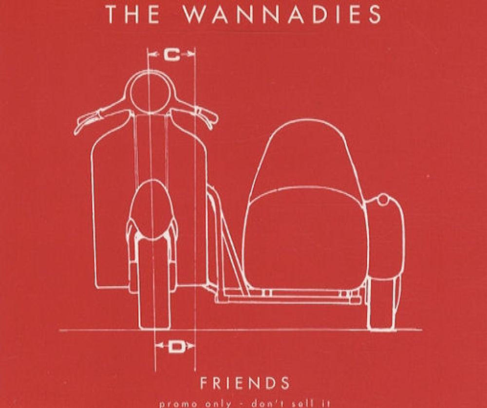 The Wannadies Friends UK Promo CD single (CD5 / 5") DOLE53