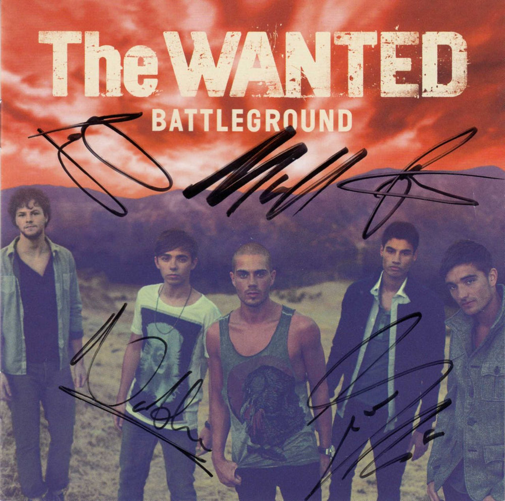 The Wanted Battleground - Autographed UK CD album (CDLP) 277908-9