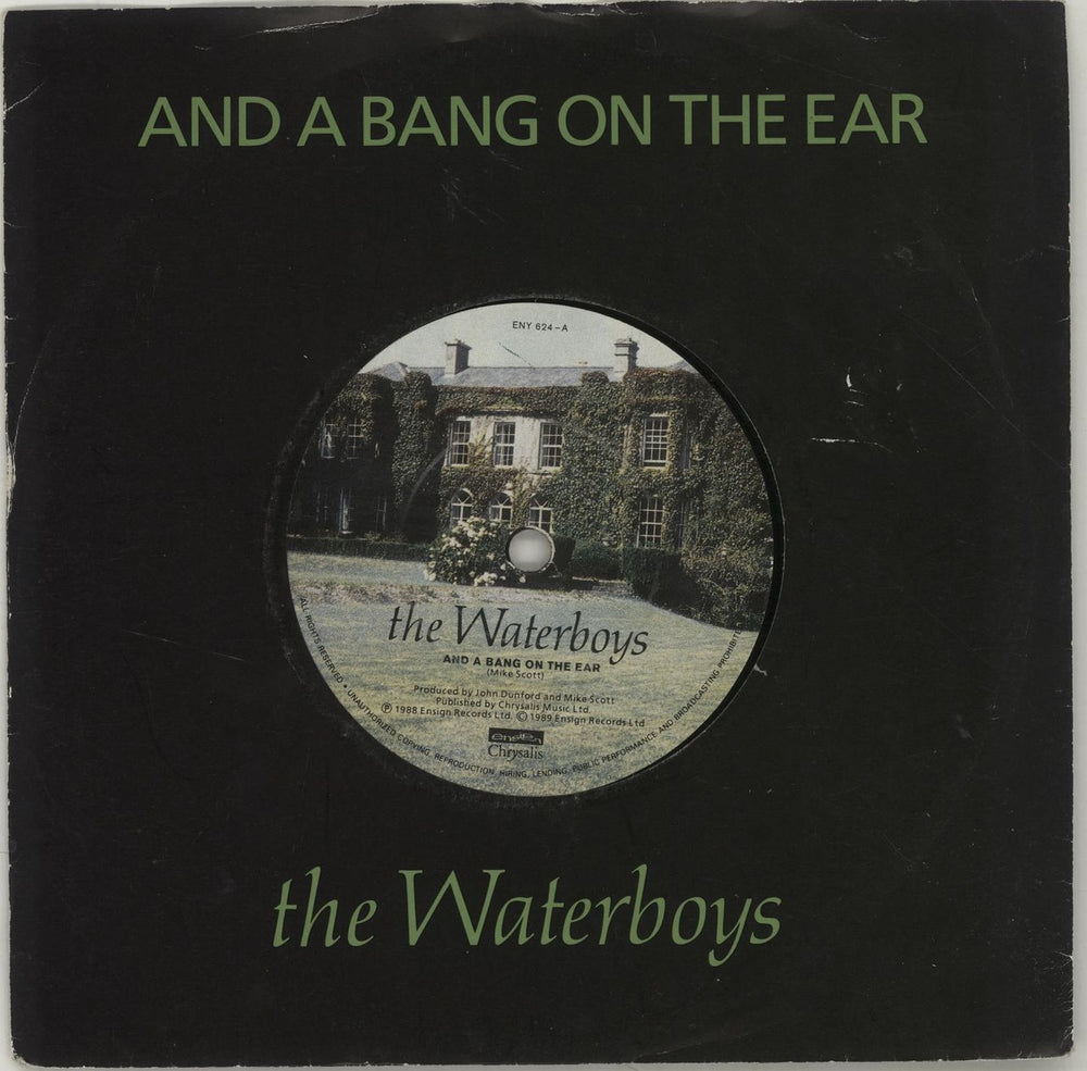 The Waterboys And A Bang On The Ear UK 7" vinyl single (7 inch record / 45) ENY624