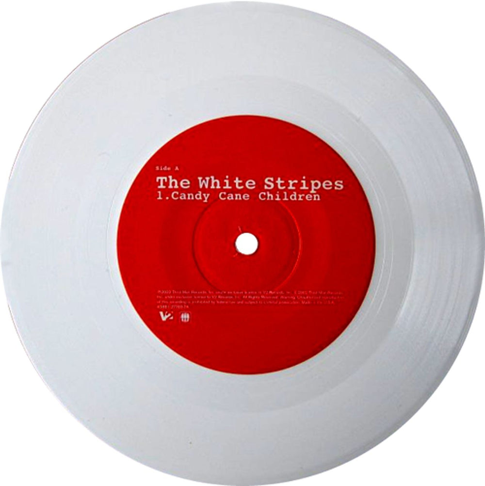 The White Stripes Candy Cane Children - white vinyl US 7" vinyl single (7 inch record / 45) WST07CA247548