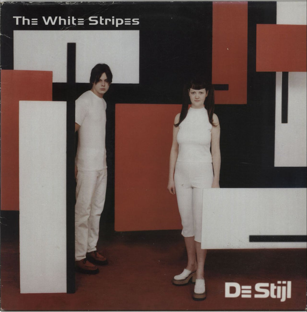 The White Stripes De Stijl - 1st - EX UK vinyl LP album (LP record) XLLP150