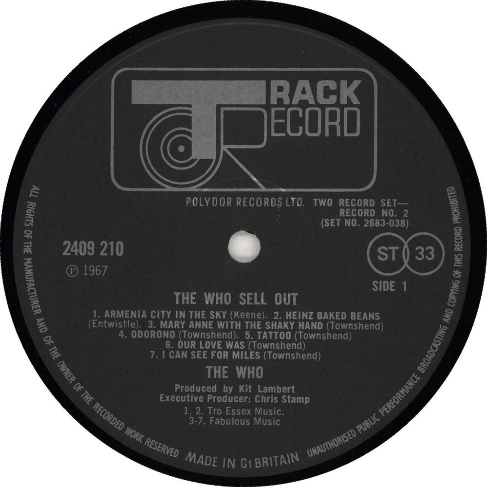 The Who A Quick One / The Who Sell Out - Stickered UK 2-LP vinyl record set (Double LP Album)