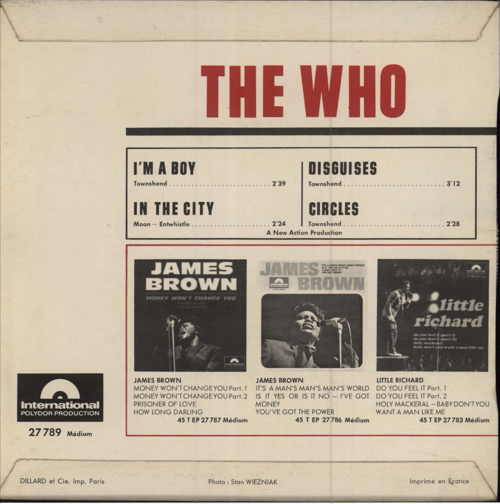 The Who I'm A Boy EP - VG French 7" vinyl single (7 inch record / 45)