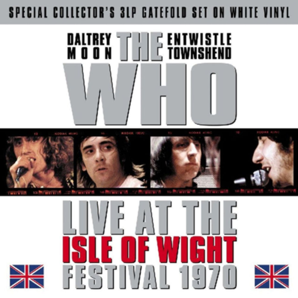 The Who Live At The Isle Of Wight Festival 1970 - White Vinyl + Sealed UK 3-LP vinyl record set (Triple LP Album) VV3LP006