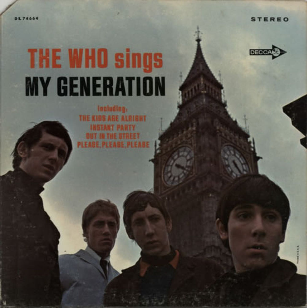 The Who My Generation - 4th US vinyl LP album (LP record) DL74664