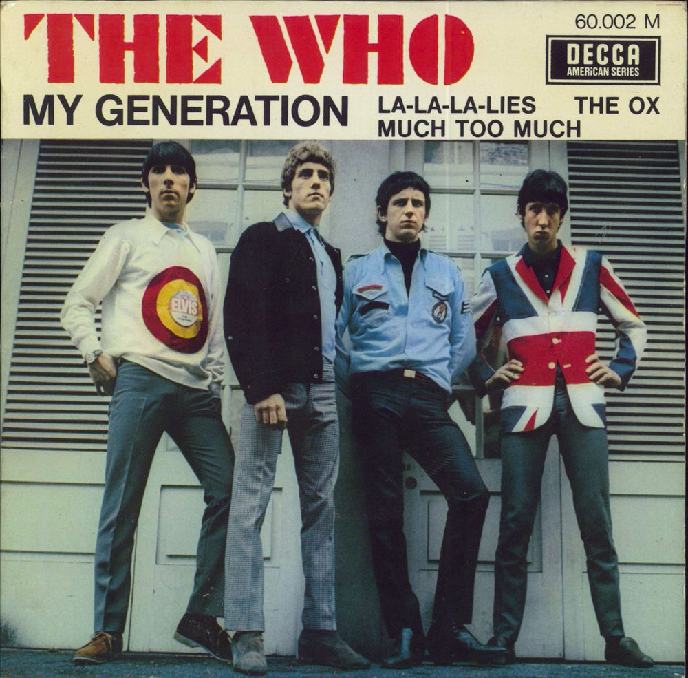 The Who My Generation - VG+ French 7" vinyl single (7 inch record / 45) 60.002M