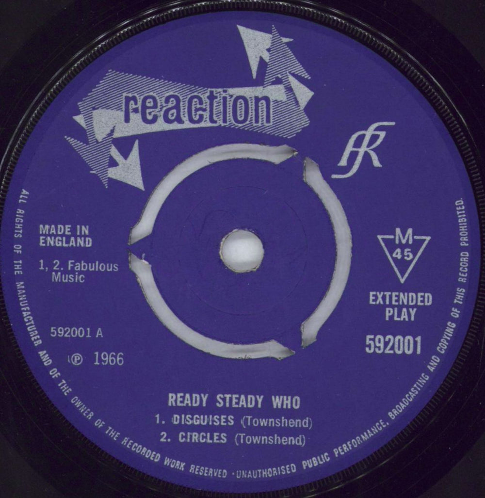 The Who Ready Steady Who EP - 1st - 3pr - VG UK 7" vinyl single (7 inch record / 45) WHO07RE604432