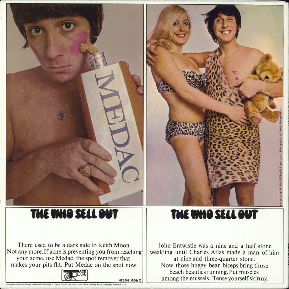 The Who Sell Out - 200gm US vinyl LP album (LP record)