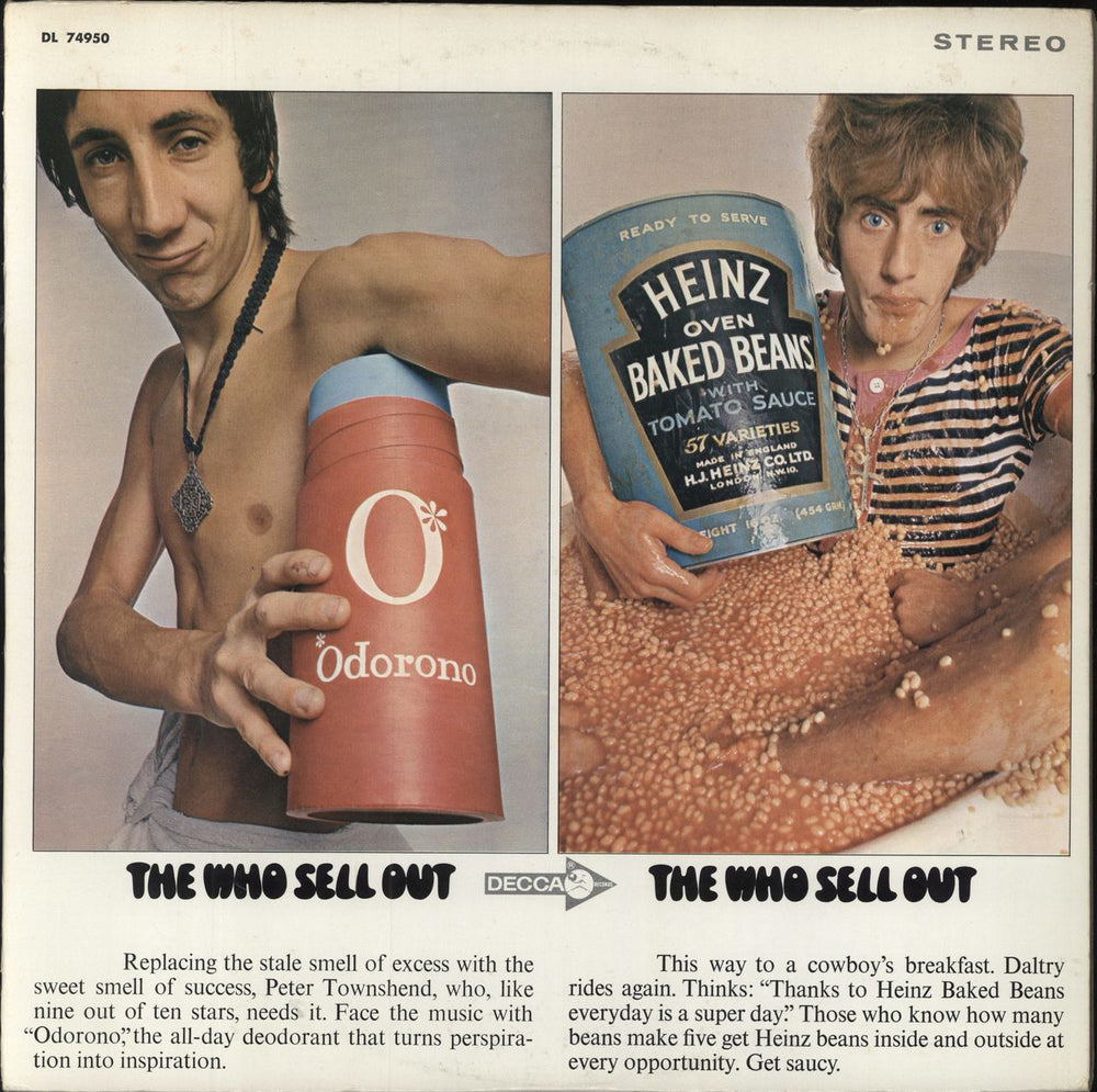 The Who Sell Out - 2nd US vinyl LP album (LP record) DL74950