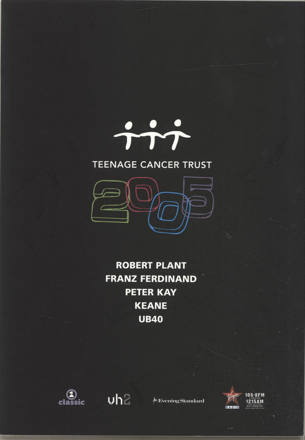 The Who Teenage Cancer Trust 2005 UK tour programme PROGRAMME