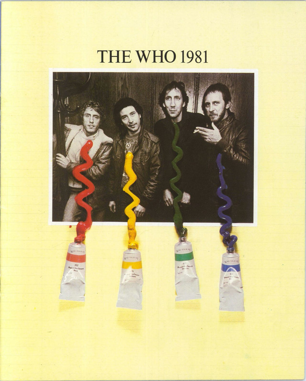 The Who The Who 1981 + Ticket Stub & Badge UK tour programme PROGRAMME, TICKET & BADGE