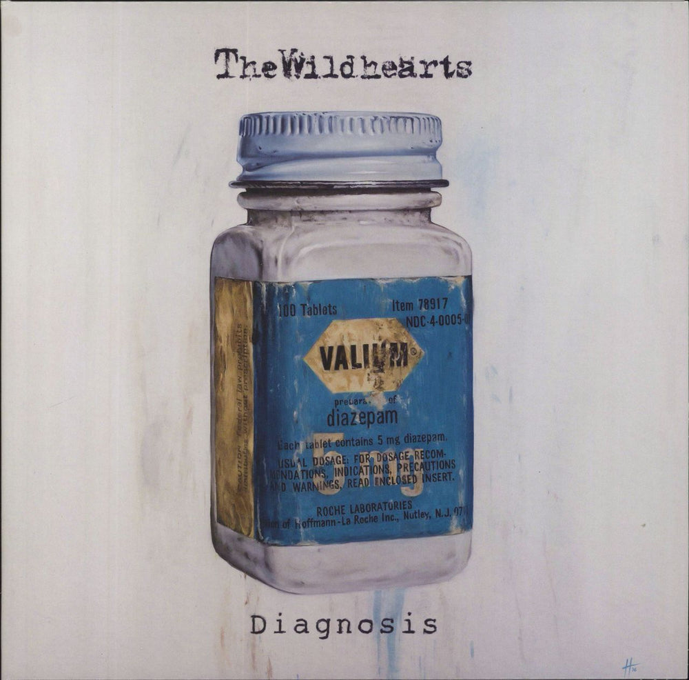 The Wildhearts Diagnosis - Clear & Blue Splattered Vinyl UK 10" vinyl single (10 inch record) GRAPHFAR35LPC