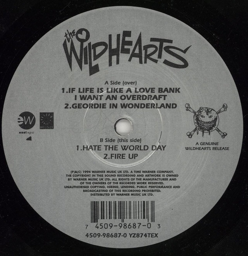 The Wildhearts If Life Is Like A Love Bank + Banknote - Promo Stickered UK 10" vinyl single (10 inch record) WDH10IF765475