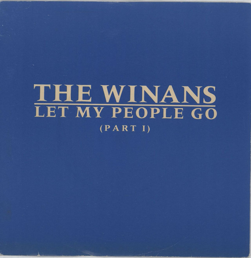 The Winans Let My People Go UK 7" vinyl single (7 inch record / 45) W8874