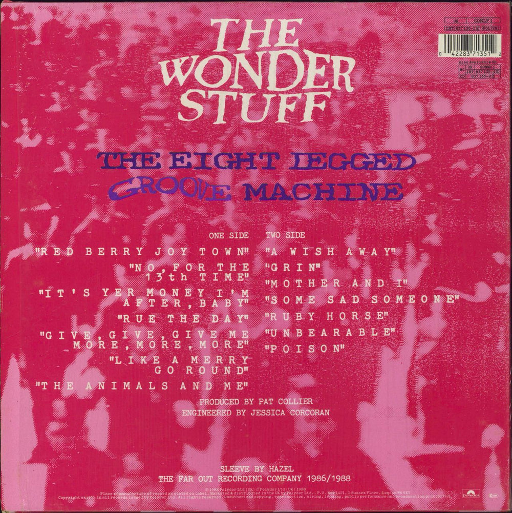 The Wonder Stuff The Eight Legged Groove Machine - Shrink UK vinyl LP album (LP record) 042283713512