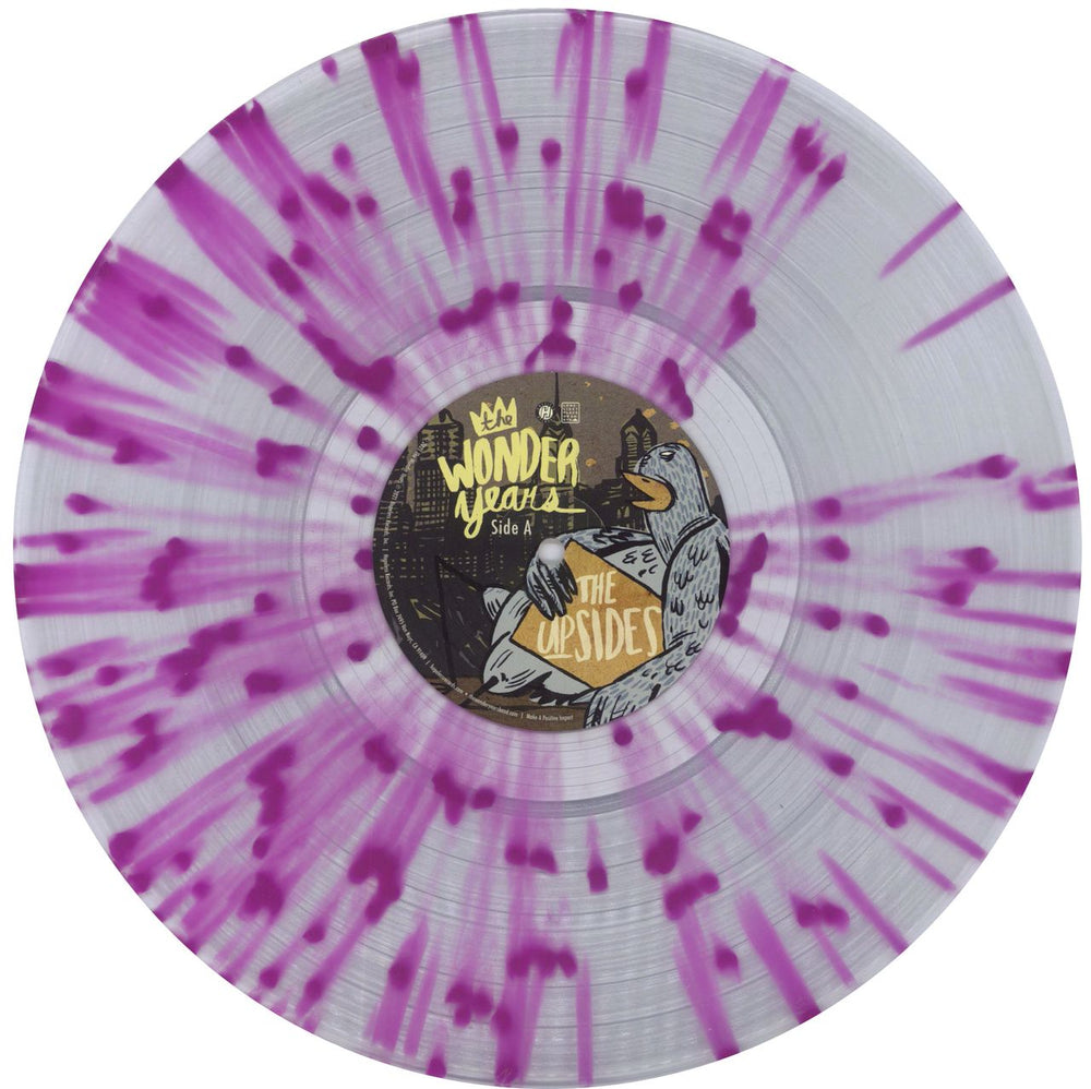 The Wonder Years The Upsides - Crystal Clear With Purple Splatter 