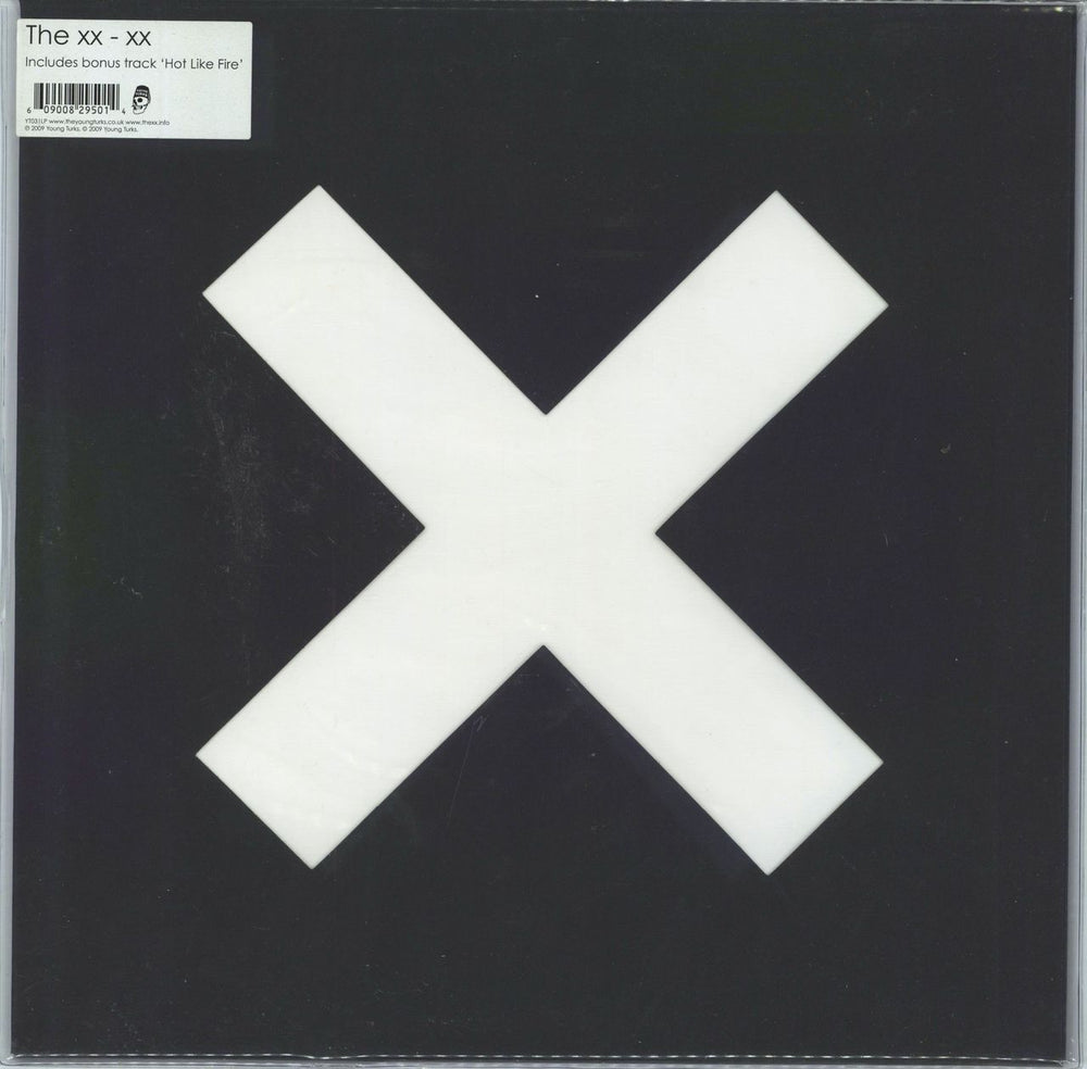 The XX xx - Stickered Sleeve UK vinyl LP album (LP record) YT031LP