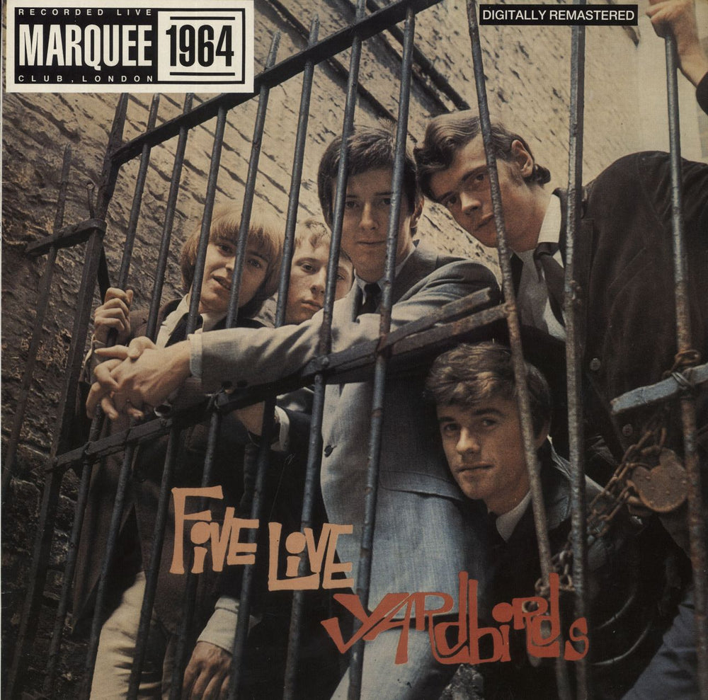 The Yardbirds Five Live Yardbirds UK vinyl LP album (LP record) LIK55