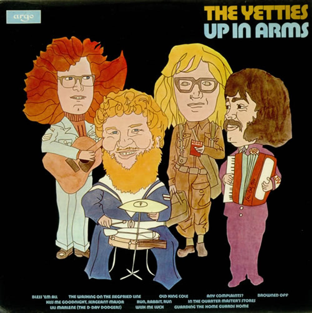 The Yetties Up In Arms UK vinyl LP album (LP record) ZDA100