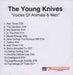 The Young Knives Voices Of Animals And Men UK Promo CD-R acetate CD-R