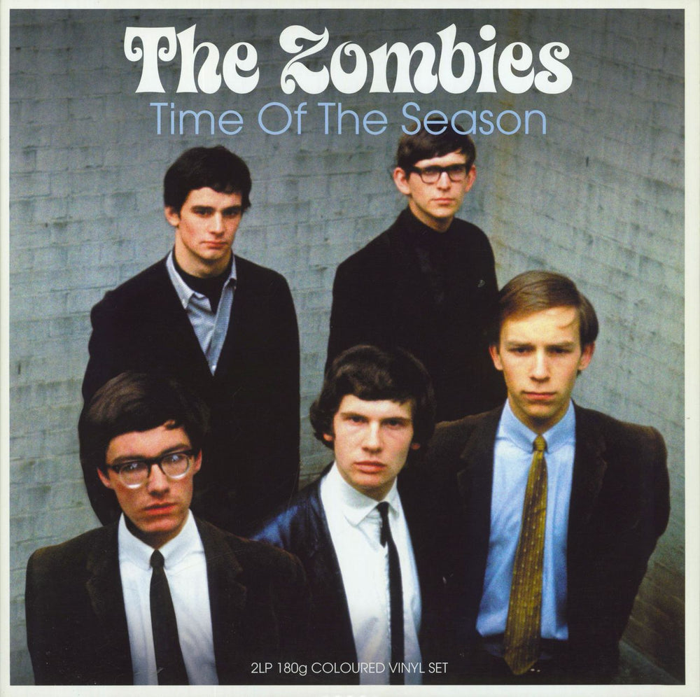 The Zombies Time Of The Season - Blue Vinyl UK 2-LP vinyl record set (Double LP Album) BAD2LP206