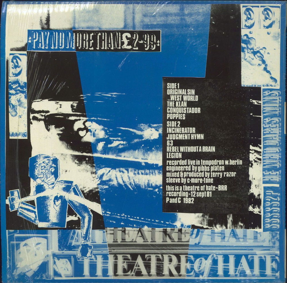 Theatre Of Hate He Who Dares Wins - Shrink UK vinyl LP album (LP record)