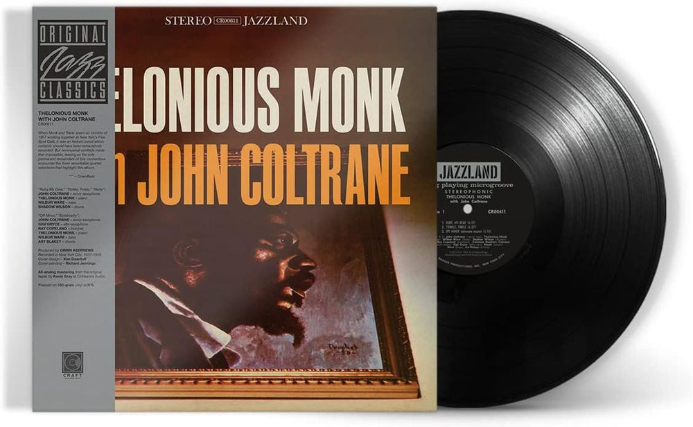 Thelonious Monk Thelonious Monk With John Coltrane: Remastered - 180 Gram Vinyl - Sealed UK vinyl LP album (LP record) TM4LPTH829036