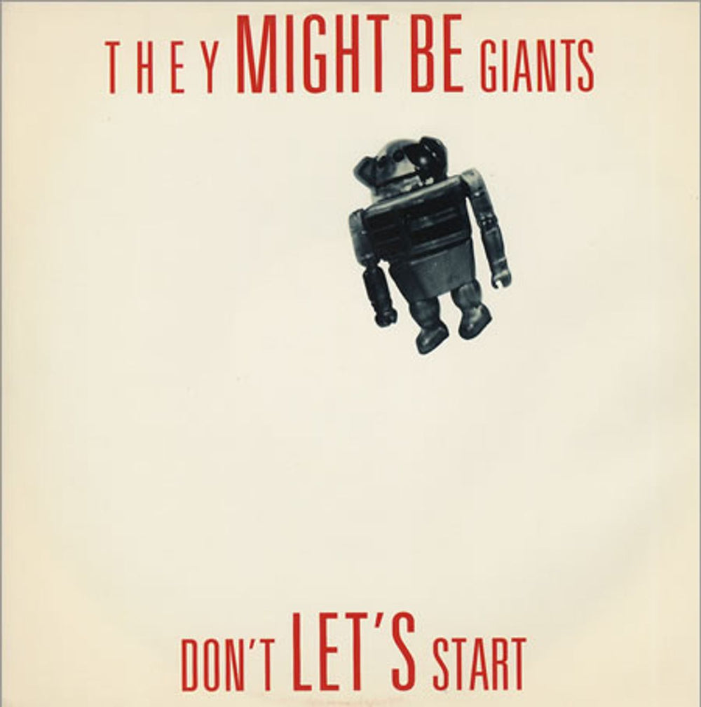 They Might Be Giants Don't Let's Start UK 12" vinyl single (12 inch record / Maxi-single) EKR115T