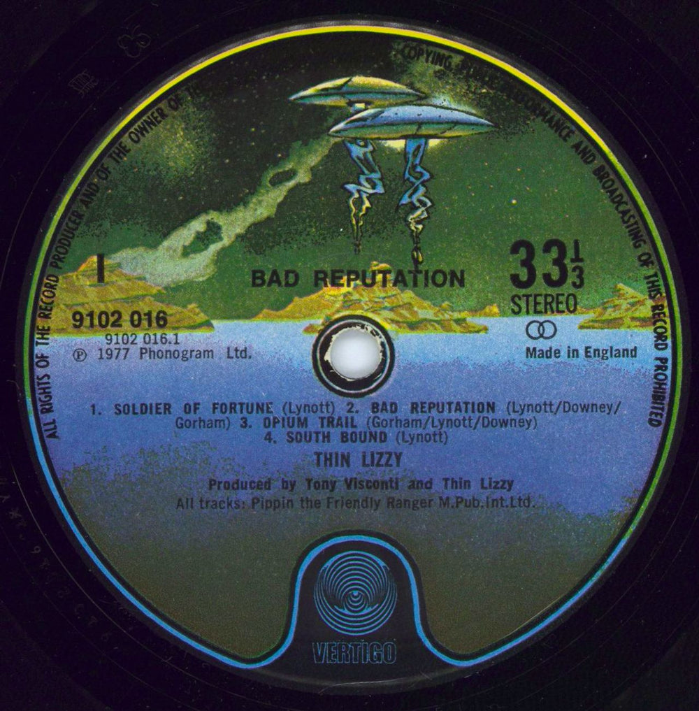 Thin Lizzy Bad Reputation - Laminated - EX UK vinyl LP album (LP record) THILPBA599099