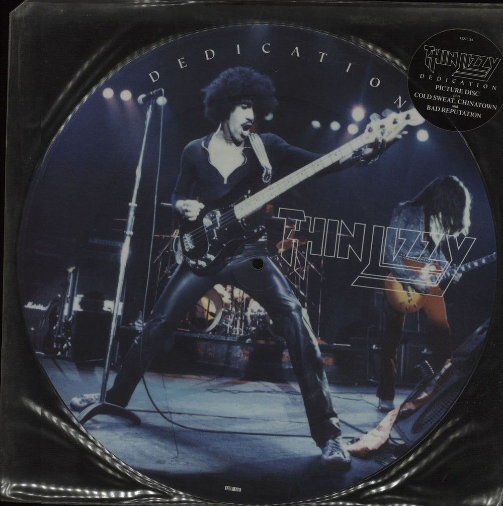 Thin Lizzy Dedication UK 12" vinyl picture disc (12 inch picture record) LIZP114