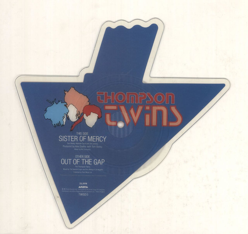 Thompson Twins Sister Of Mercy UK shaped picture disc (picture disc vinyl record)