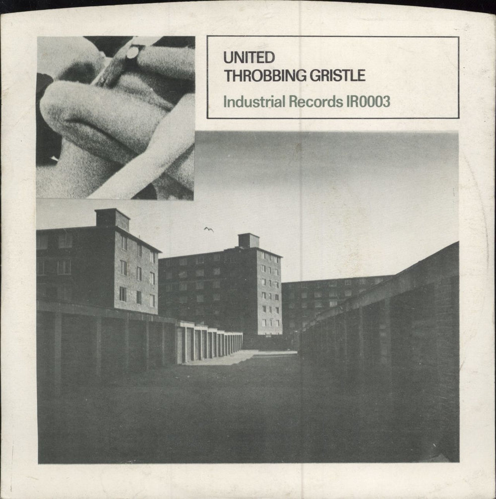 Throbbing Gristle United - White vinyl UK 7" vinyl single (7 inch record / 45) IR0003