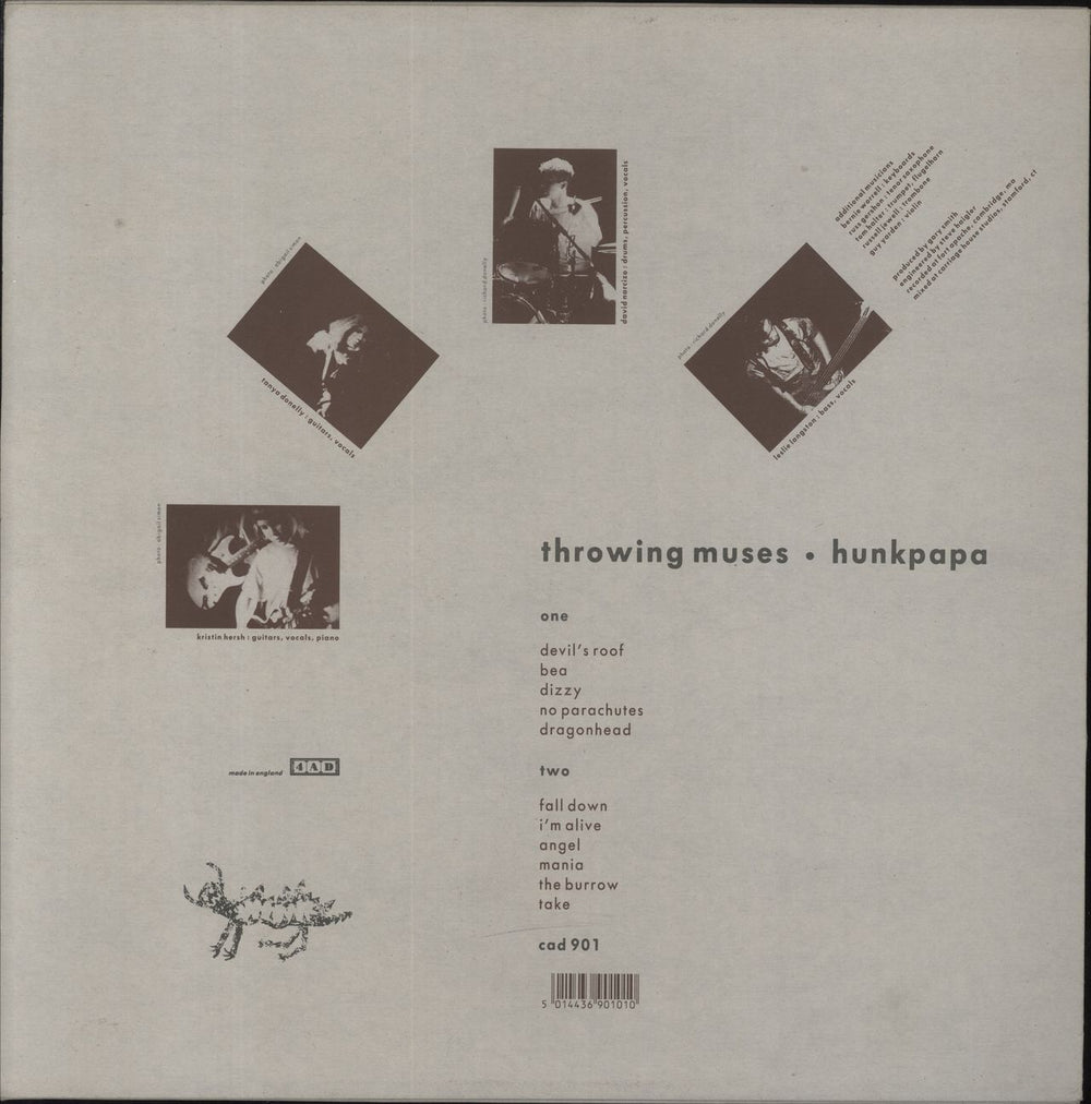 Throwing Muses Hunkpapa - Grey Card Sleeve UK vinyl LP album (LP record) 5014436901010