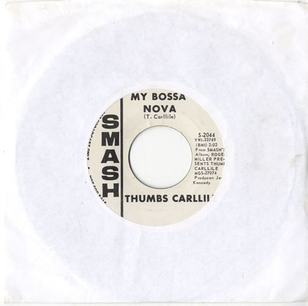 Thumbs Carllile My Bossa Nova US Promo 7" vinyl single (7 inch record / 45) S-2044