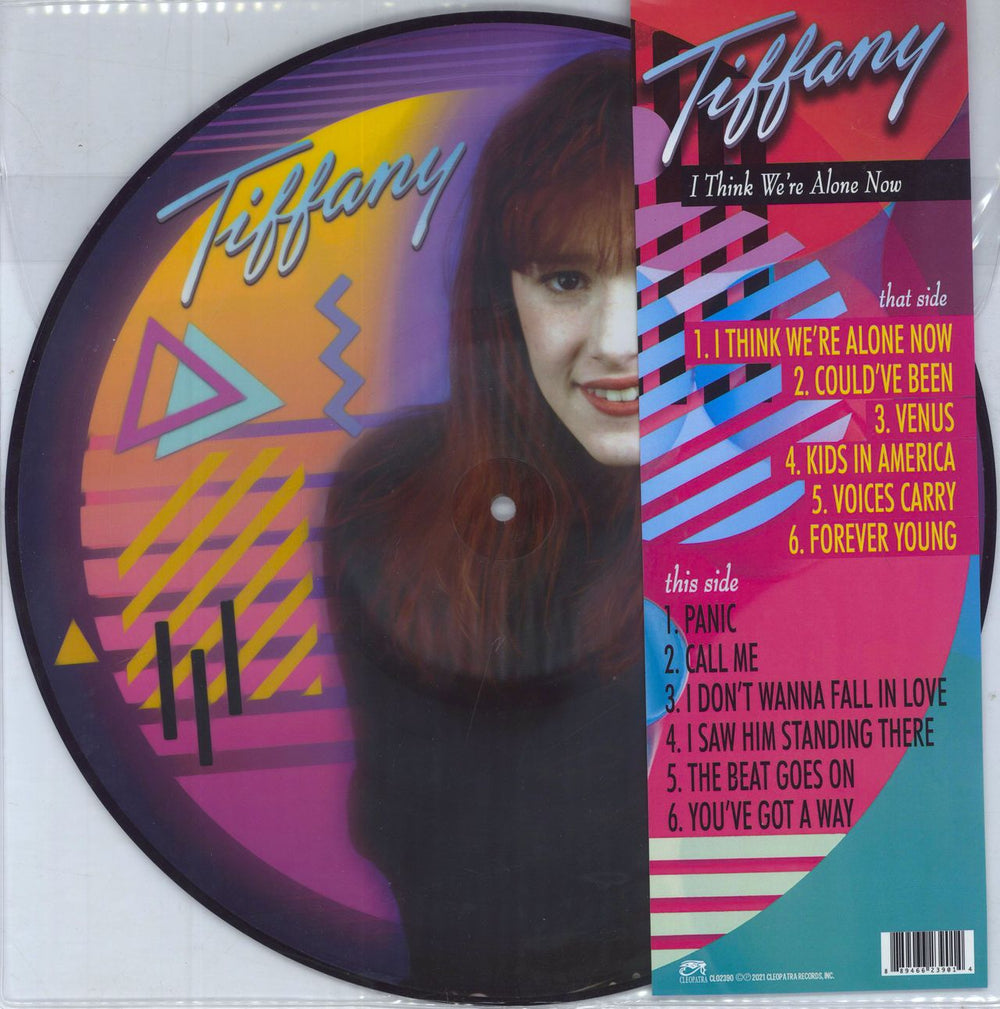 Tiffany I Think We're Alone Now US picture disc LP (vinyl picture disc album) CLO1523