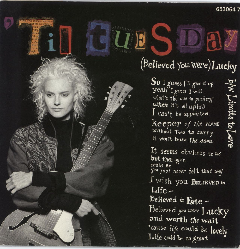 Til Tuesday (Believed You Were) Lucky UK 7" vinyl single (7 inch record / 45) 6530647