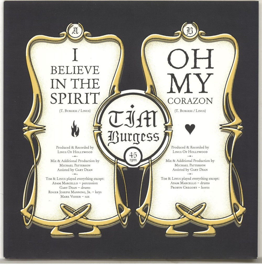 Tim Burgess I Believe In The Spirit UK 7" vinyl single (7 inch record / 45) PIASB109-LTD